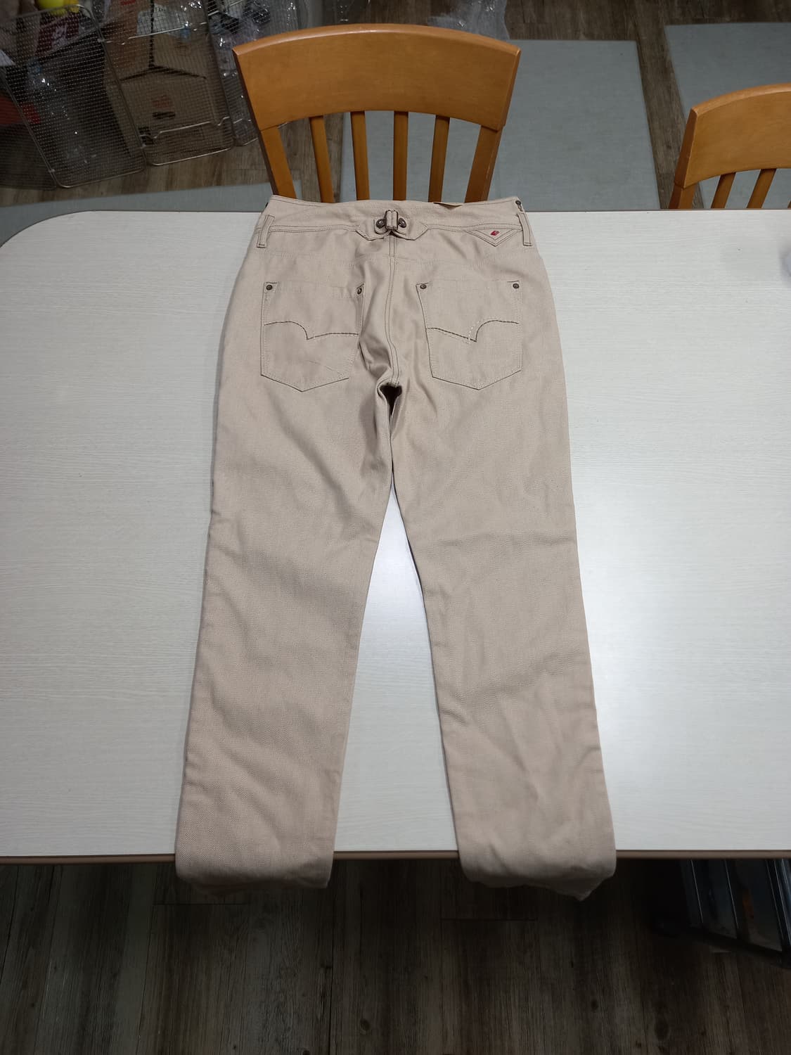 29 새상품 Lee Cooper 하이웨이스트 슬림일자진 베이지29-533 상품이미지2