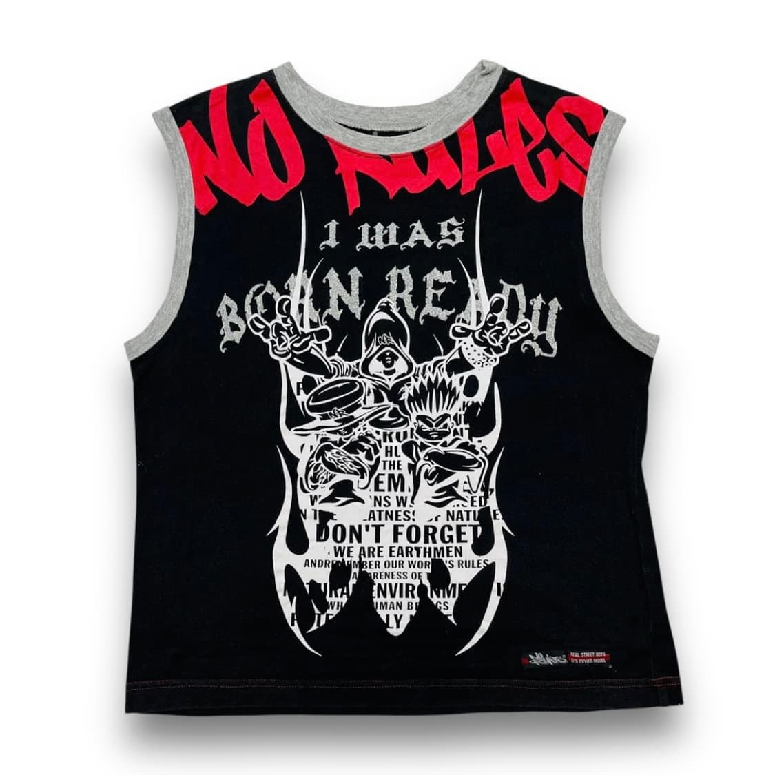 펑크 MAS 삼인조 트라이벌 아트 슬리브리스 상품이미지1