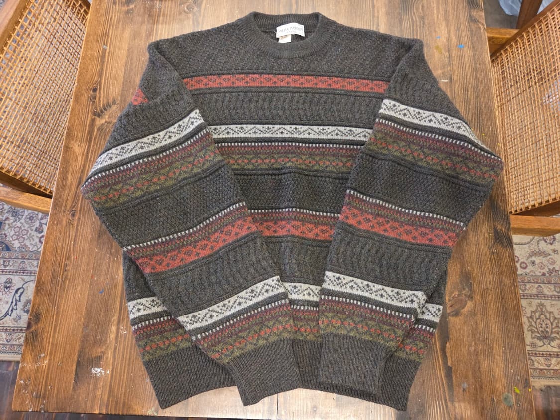 이탈리아 브랜드 알렉스 트리콧 페어아일니트  상품이미지8