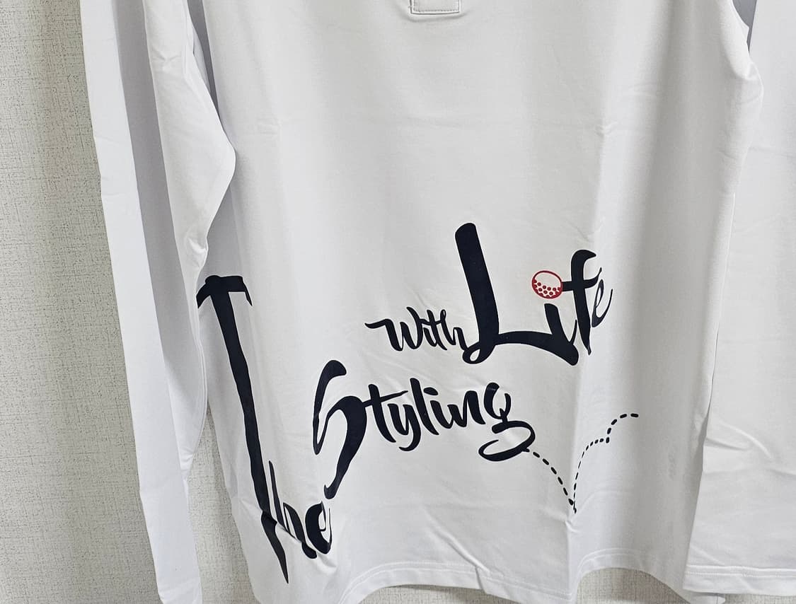 JXD 골프남성폴로티흰색L새상품미사용 상품이미지3