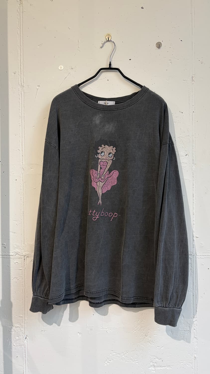 Discoat x Betty boop sweat shirt 상품이미지1