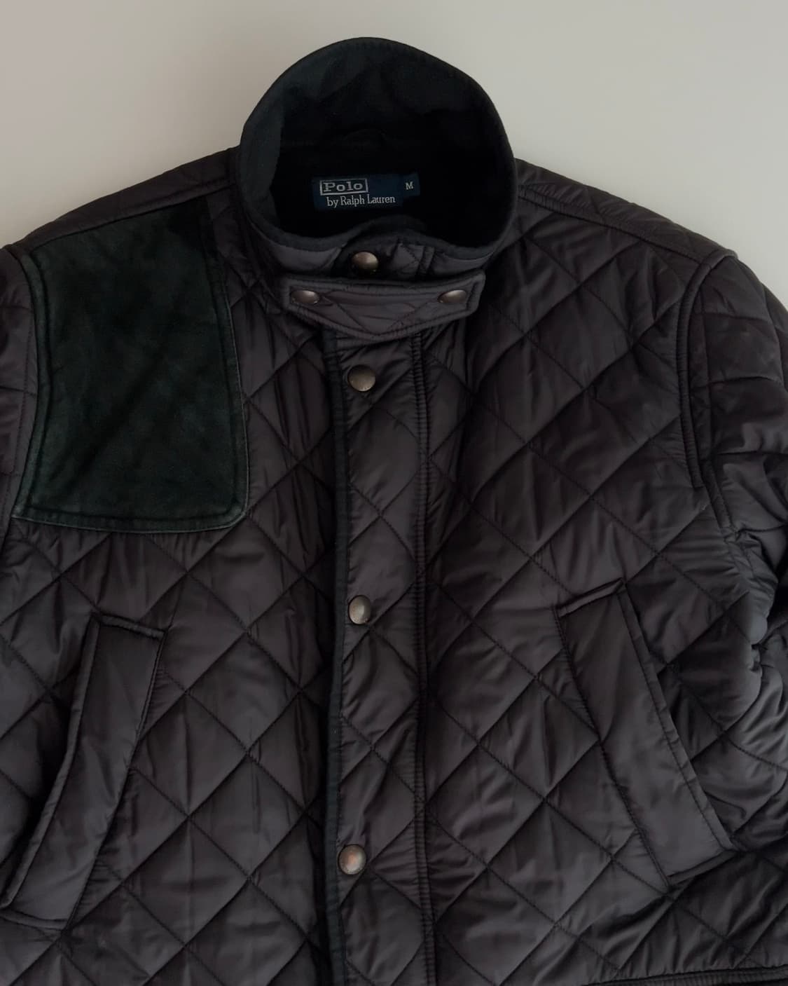 폴로 랄프로렌 블랙 캠튼 퀼팅 자켓 M  상품이미지3