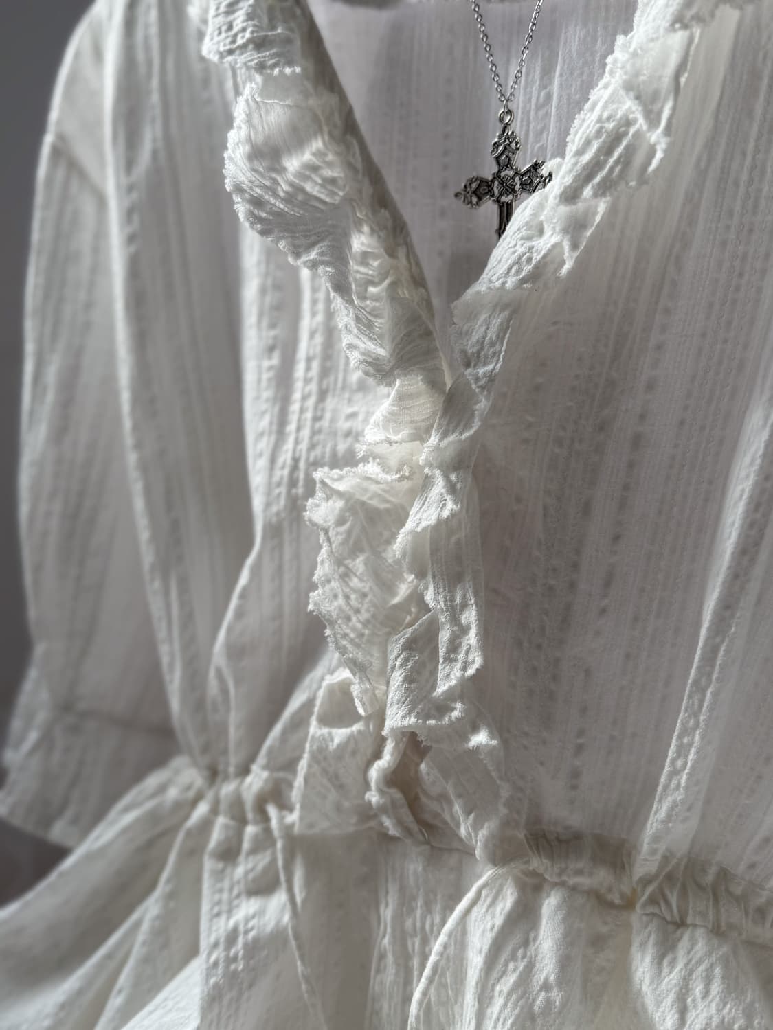 Linen Ruffled Cara Pants Dress 0112 상품이미지4