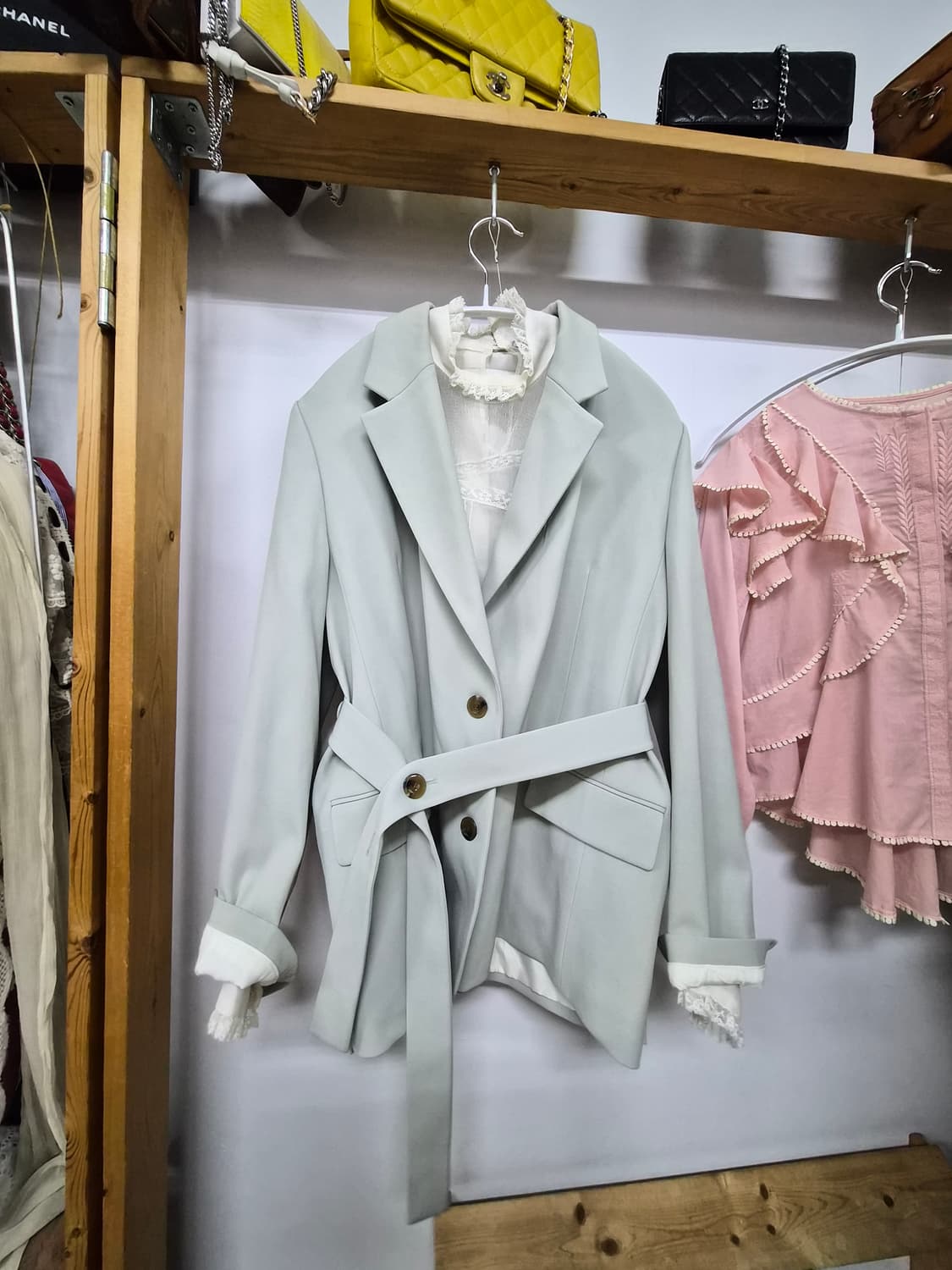 듀엘 세이지올리브 벨티드 자켓 상품이미지1