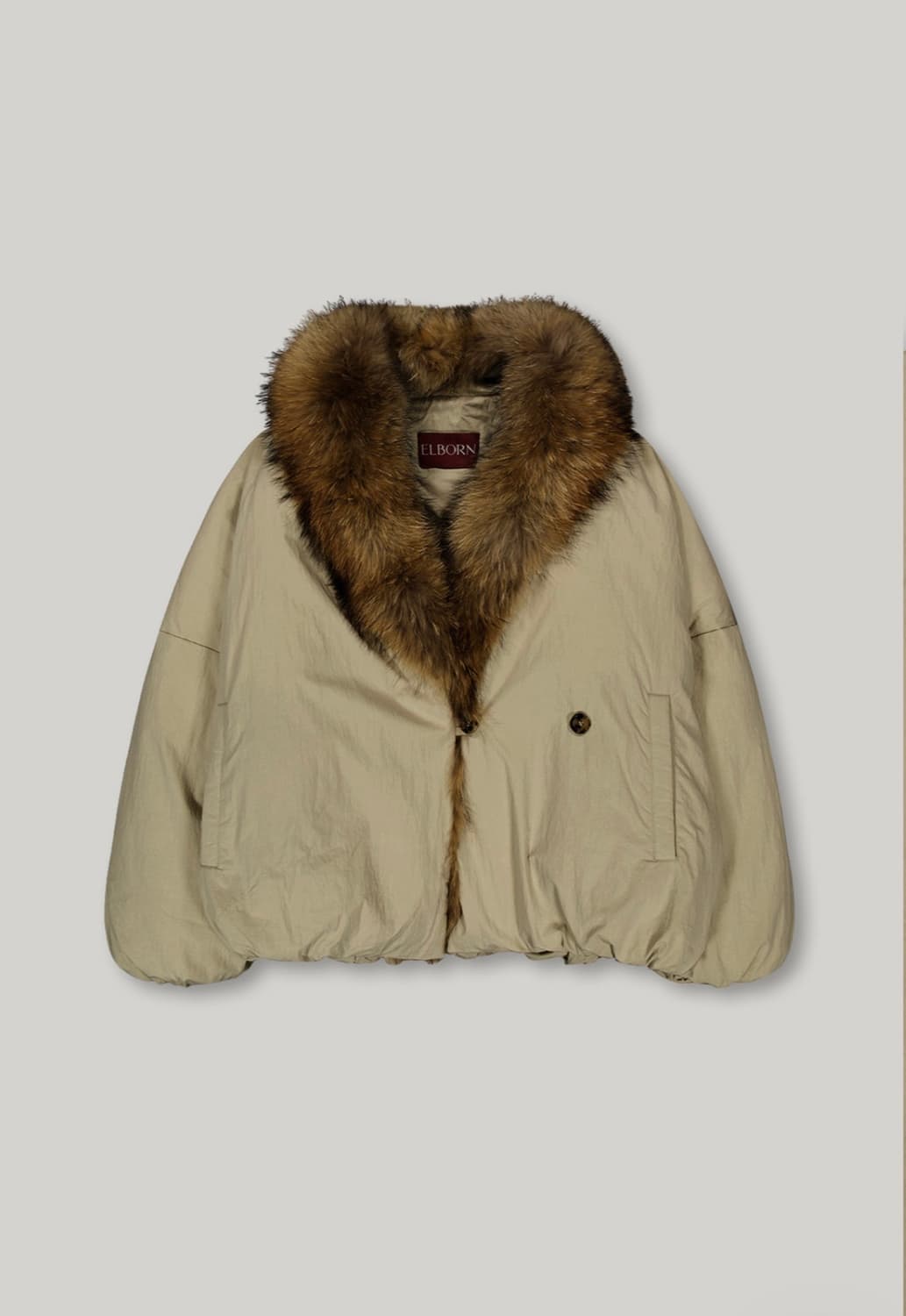 엘보른 Fur Collar Goose Down Jacket 상품이미지1