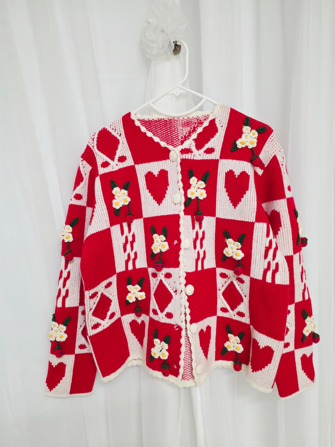 크리스마스 레드 퐁퐁이 가디건 대장탬!! 상품이미지2