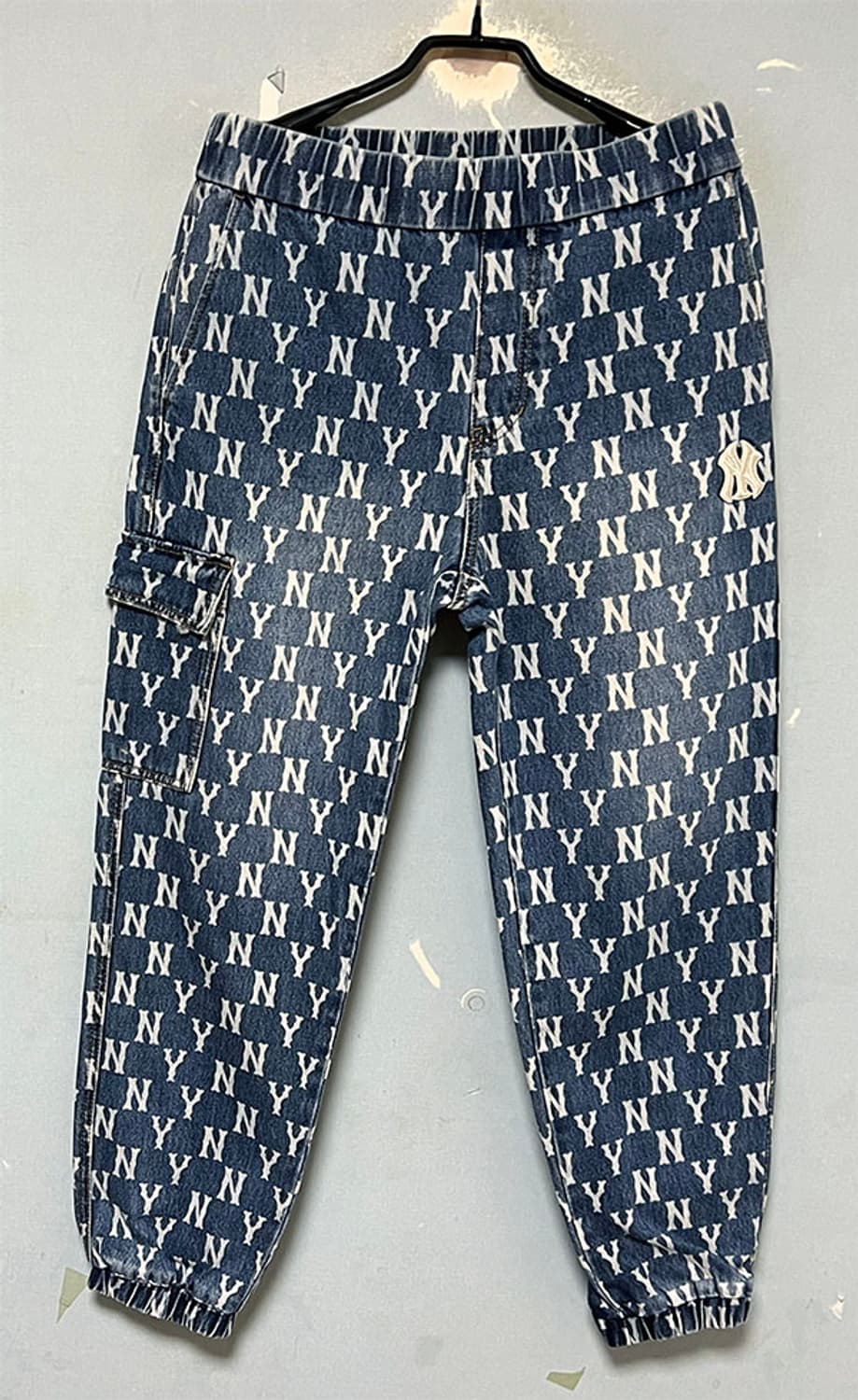 MLB 모노그램 남자 데님 조거팬츠 새상품 추동 L 32 상품이미지1