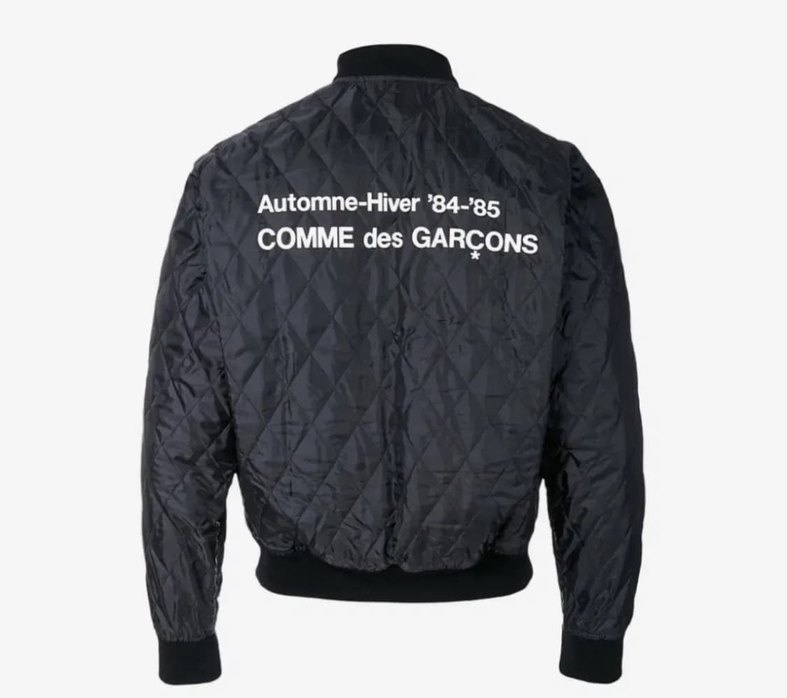 [새상품 XL] 꼼데가르송 스태프 퀼팅 누빔 블루종 자켓 집업 CDG 상품이미지1