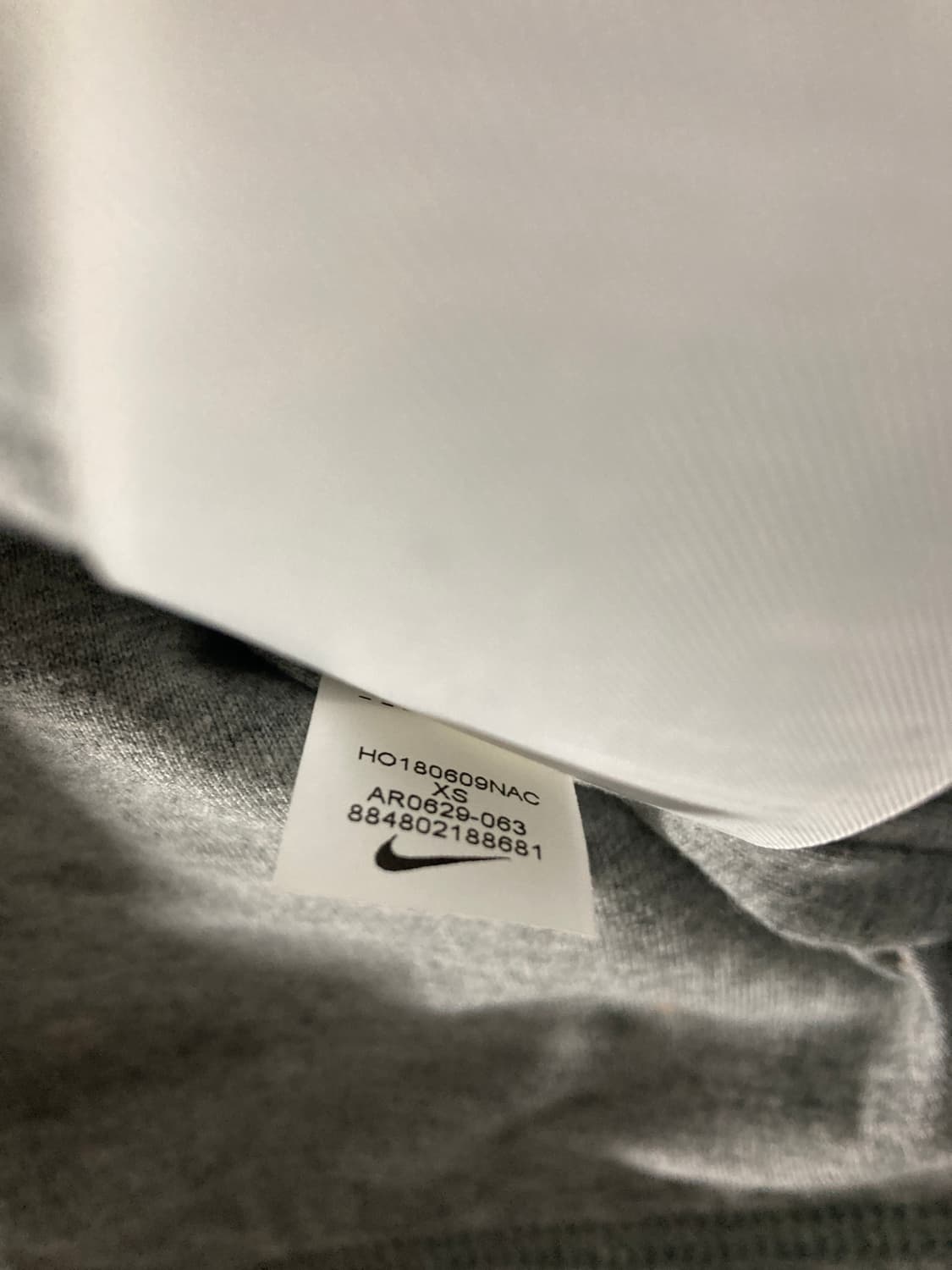 [XS] 나이키 X 피어오브갓 웜업 탑 그레이 초판 상품이미지6