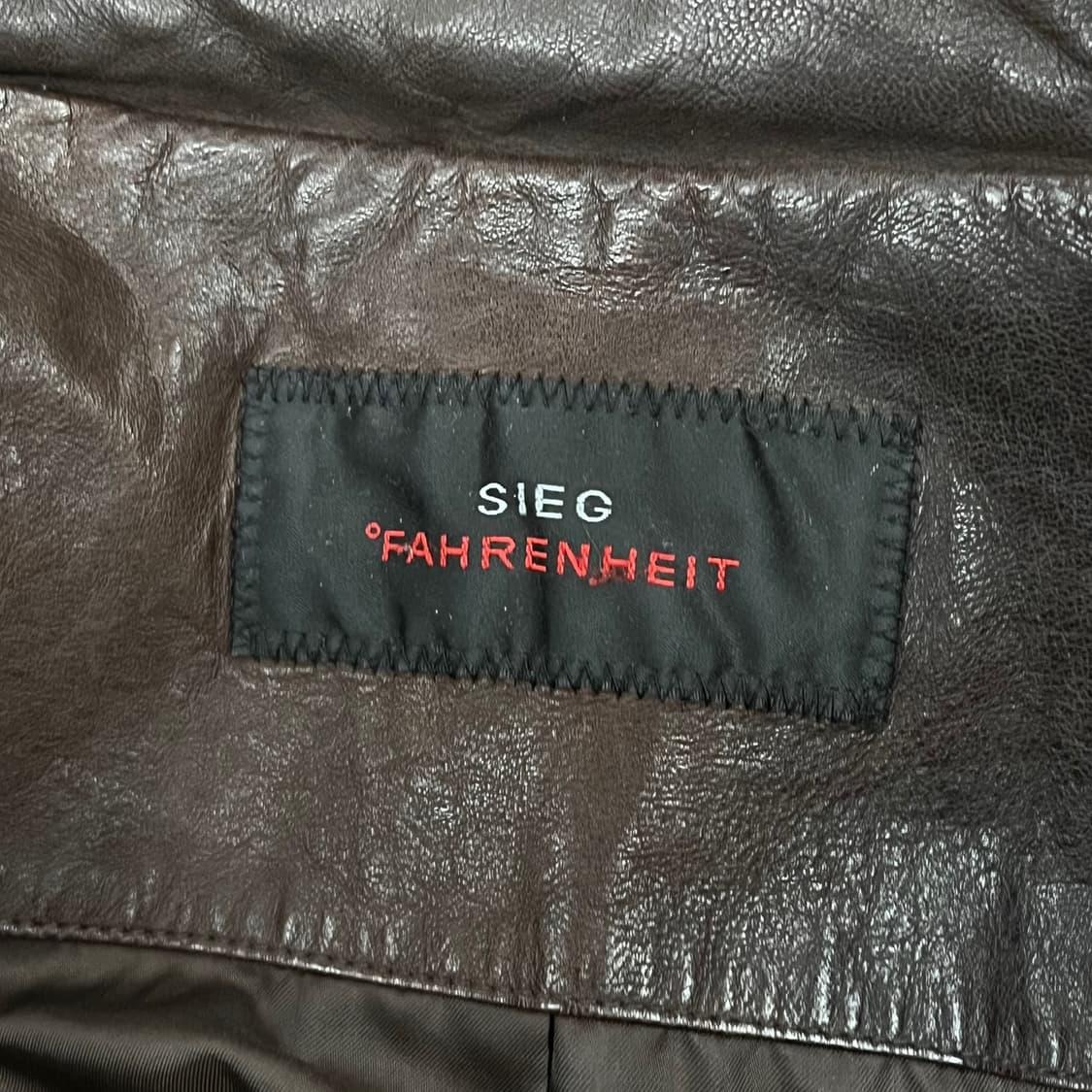 [정품/105] SIEG 파렌하이트 브라운 양가죽 자켓 b14 상품이미지6