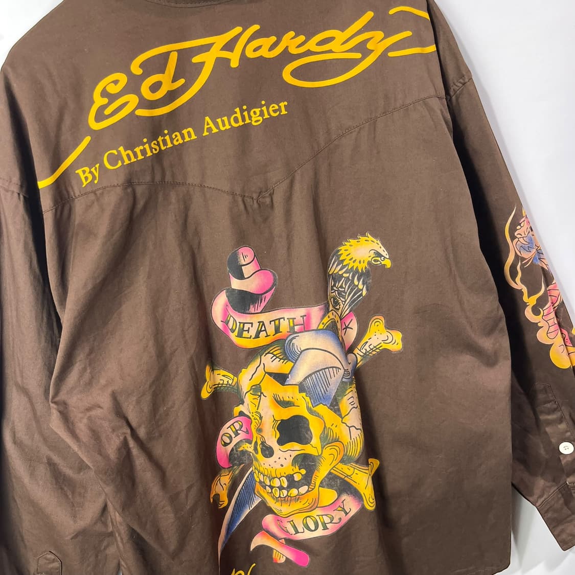 [Ed Hardy] 에드하디 스컬프린팅 투포켓 셔츠 상품이미지4