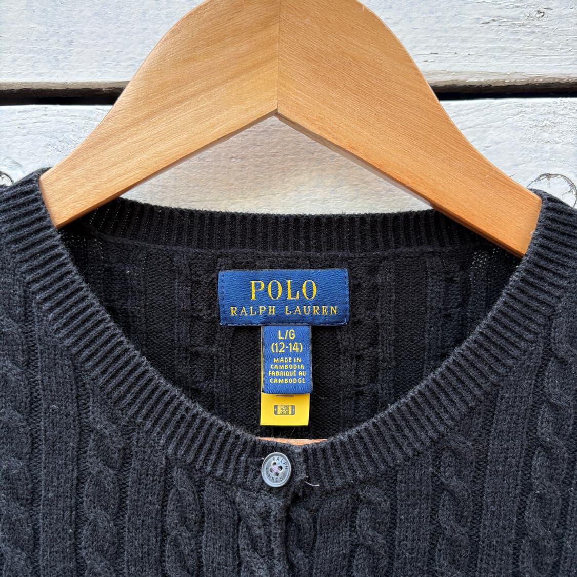 Polo 폴로 케이블 꽈배기 니트 가디건 상품이미지3