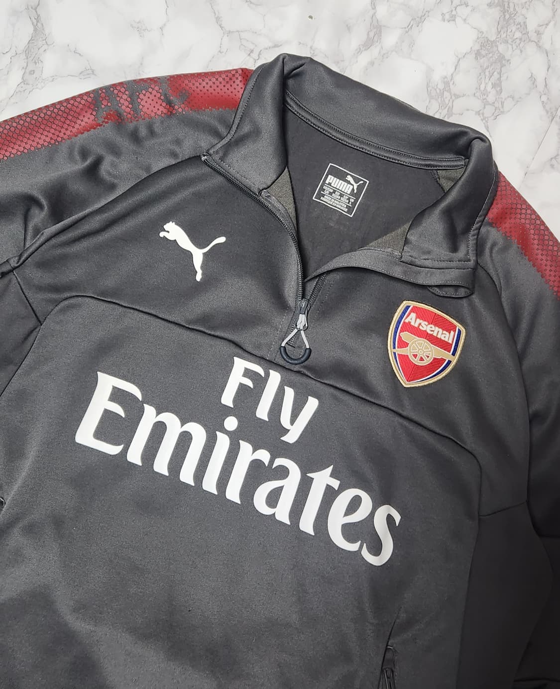 푸마 아스날 17-18 트레이닝 차콜 져지 맨투맨
 상품이미지6