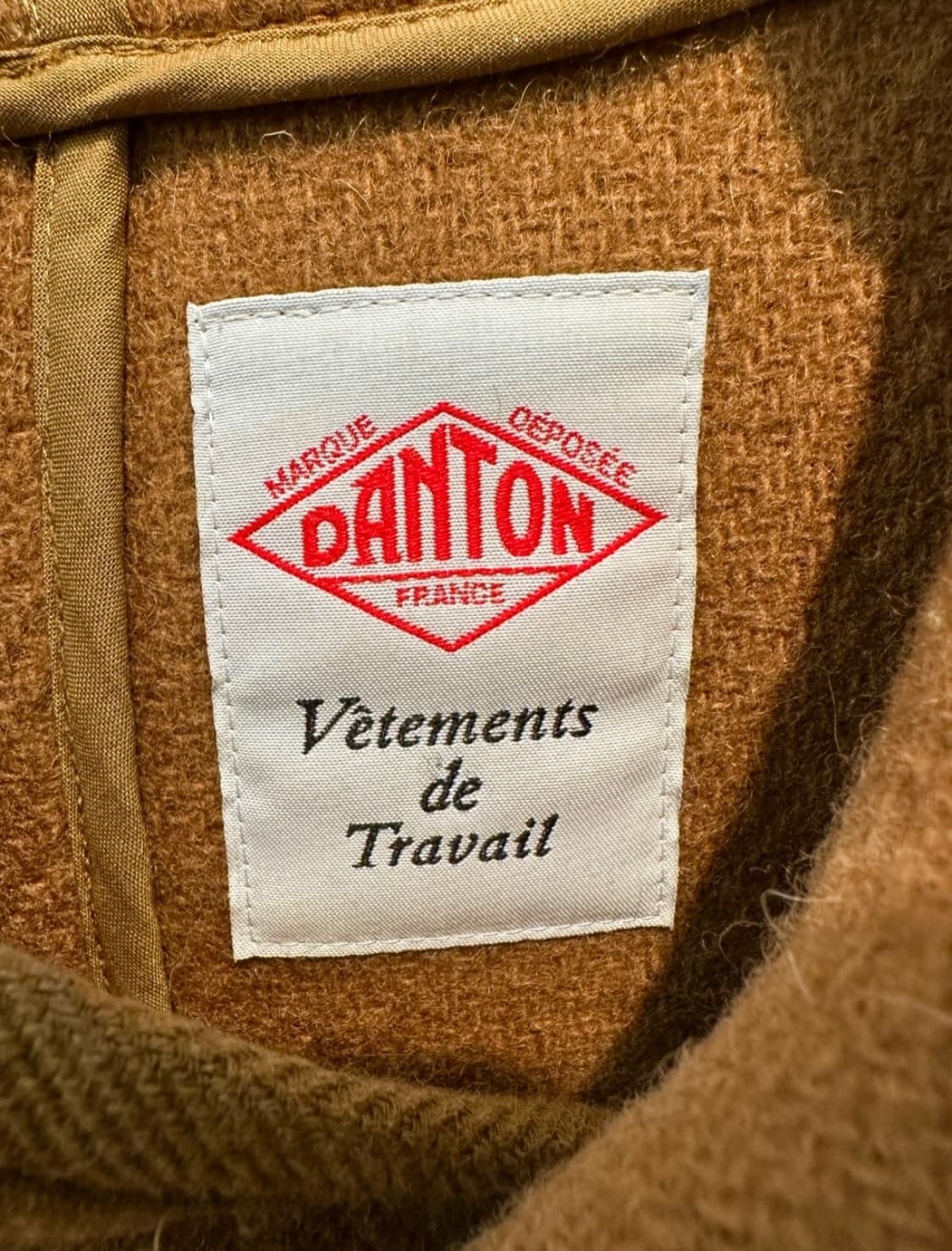 단톤 울 후드코트 브라운 38사이즈 울자켓 가디건 상품이미지3