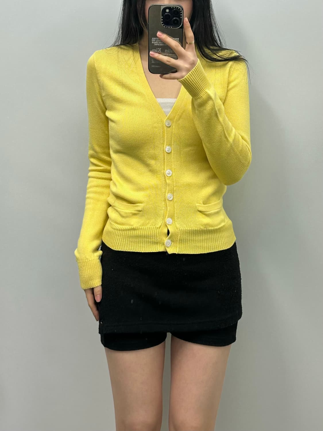 랄프로렌 옐로 니트 가디건 상품이미지1