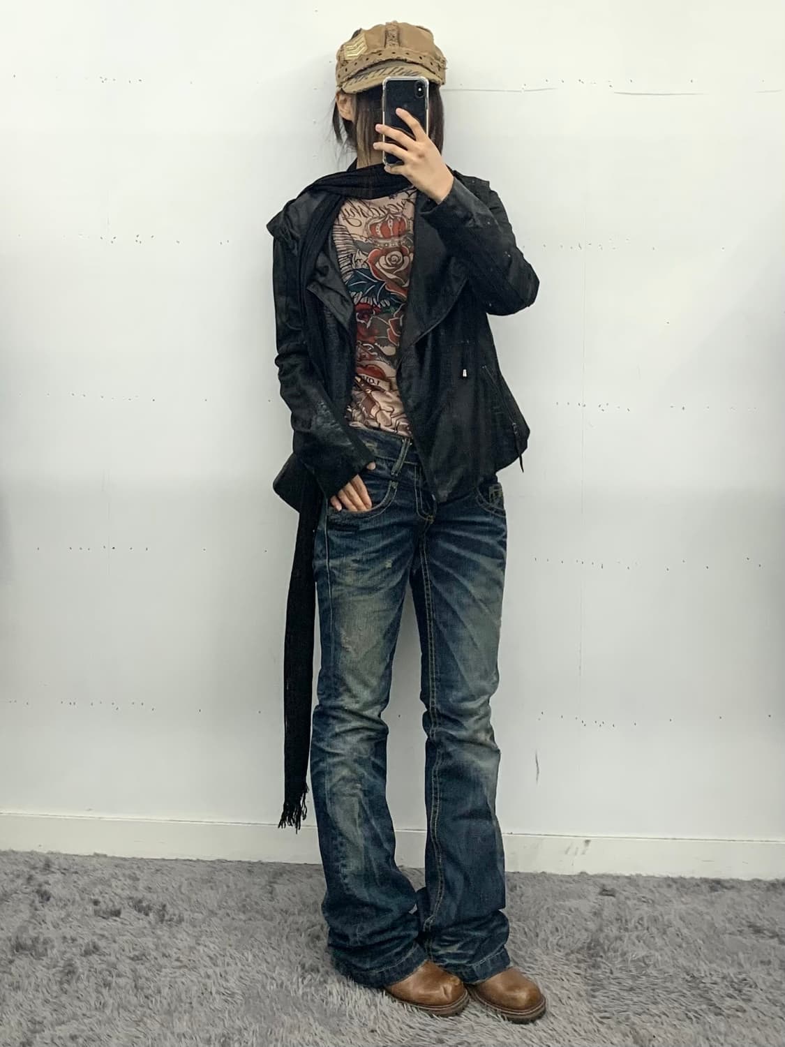 장폴고티에맛 프린팅 시스루 롱슬리브 상품이미지2