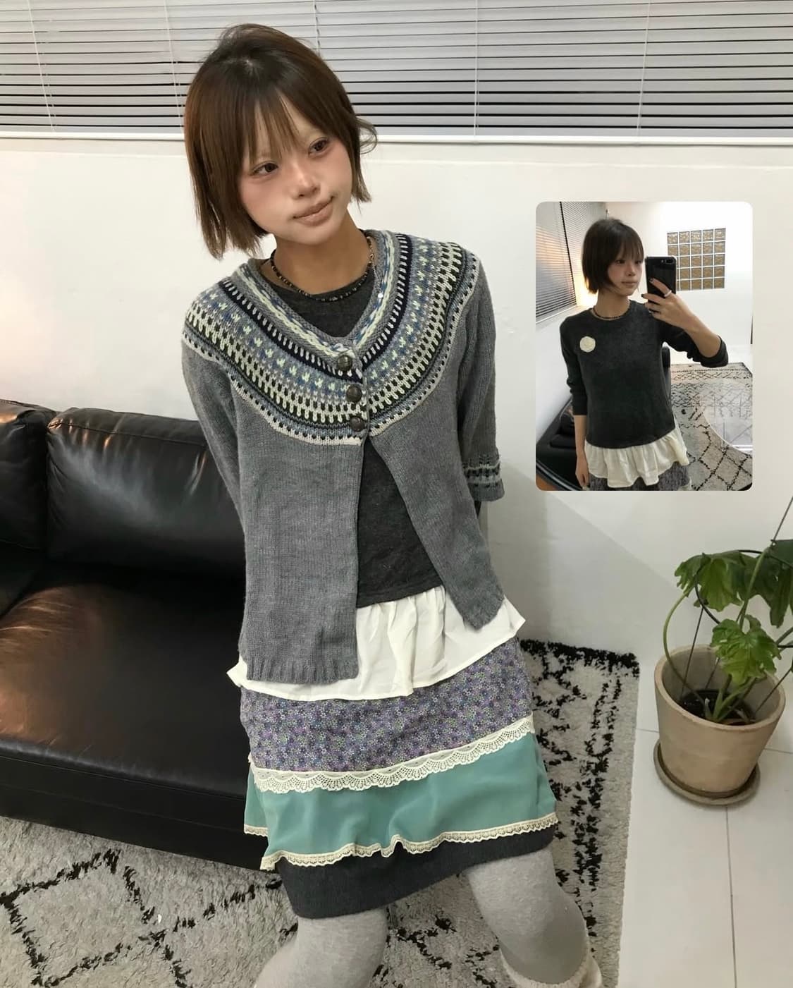 No.민트 플라워 코디 Set 상품이미지2