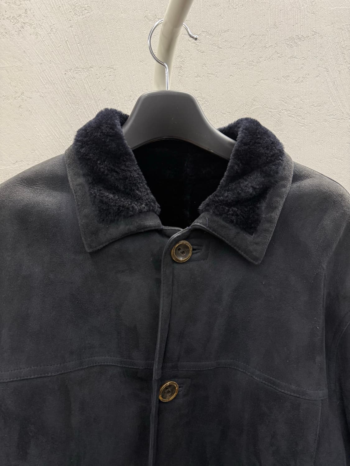 Pellacci made in USA 리얼레더 무스탕 코트 상품이미지3