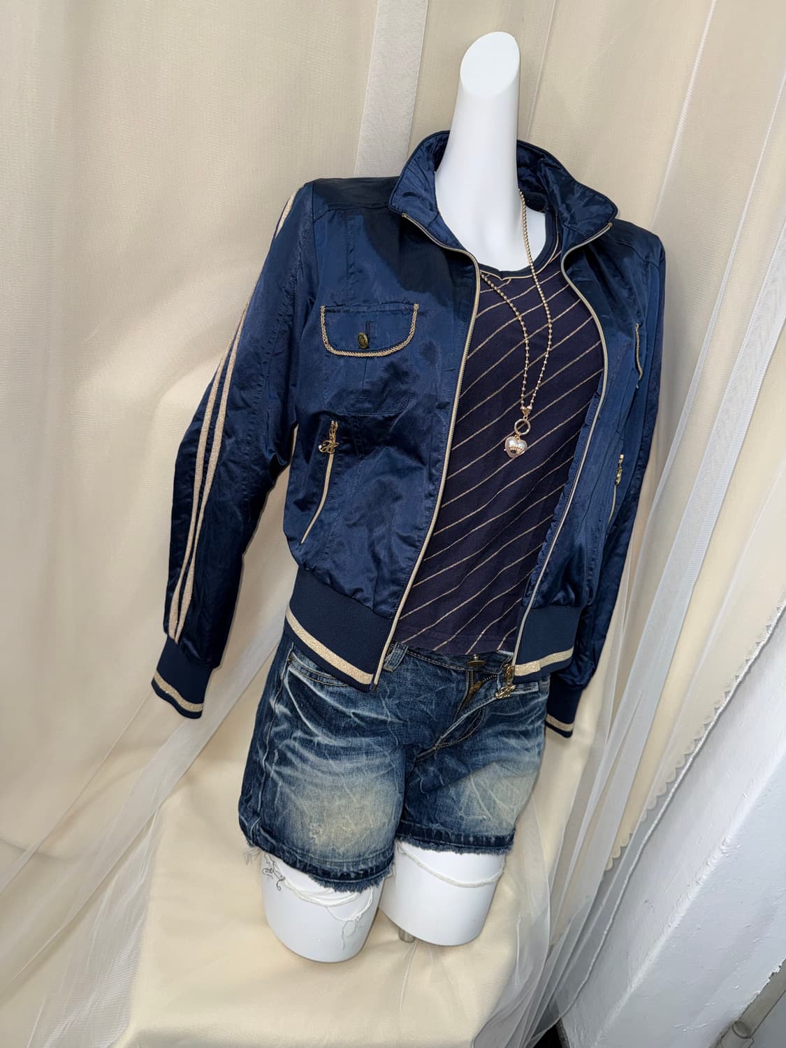 95 HEAD 네이비 봄버 자켓 상품이미지2