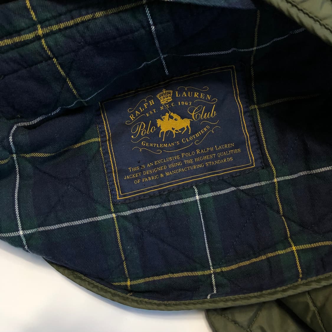 폴로 랄프로렌 퀄티드 패딩자켓 카키  상품이미지8
