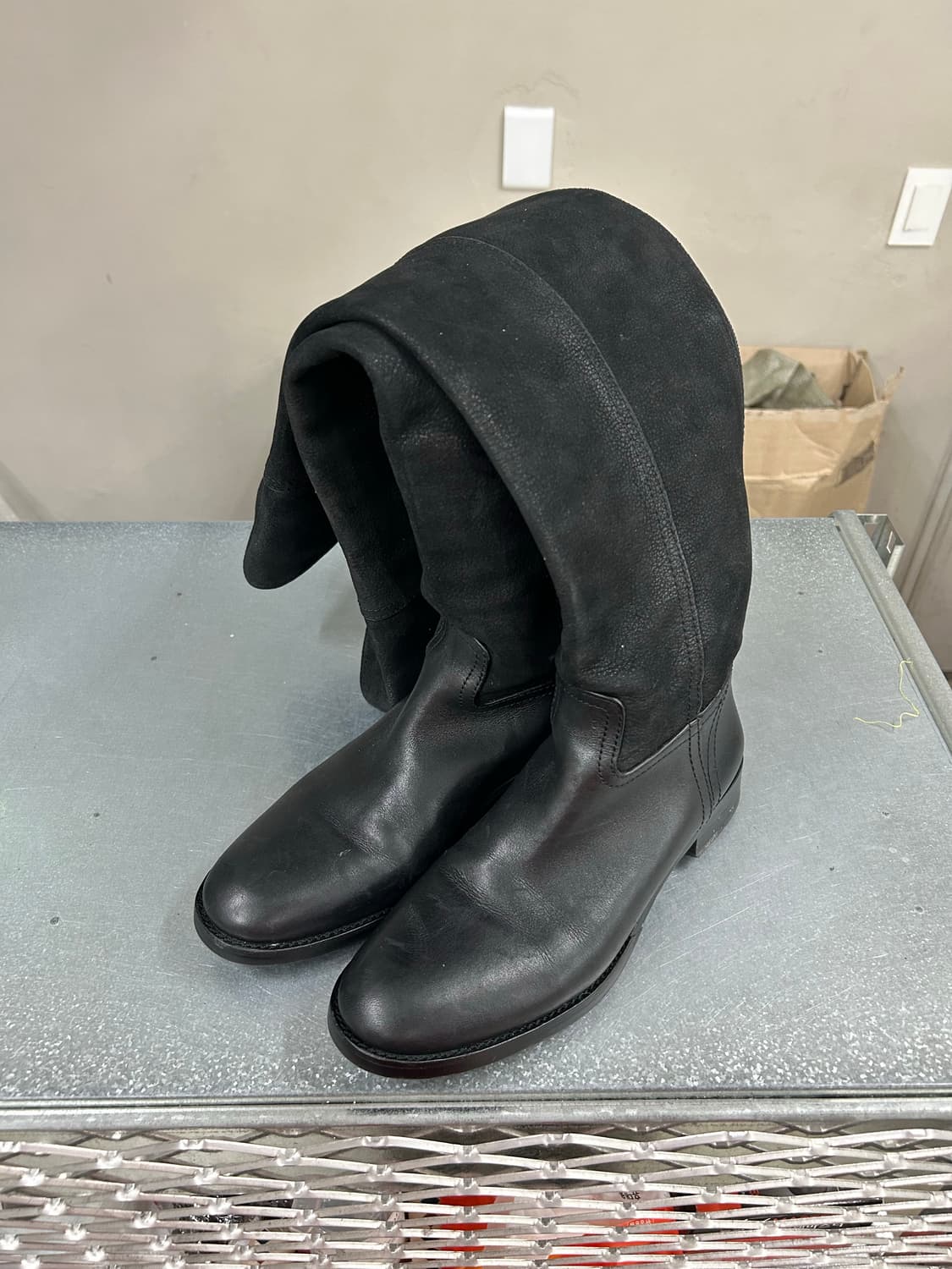 토리버치 블랙 스웨이드 롱 부츠 7M 상품이미지2