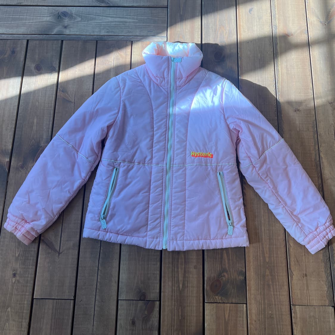 히스테릭글래머 딸기우유 로고 숏 패딩 상품이미지6