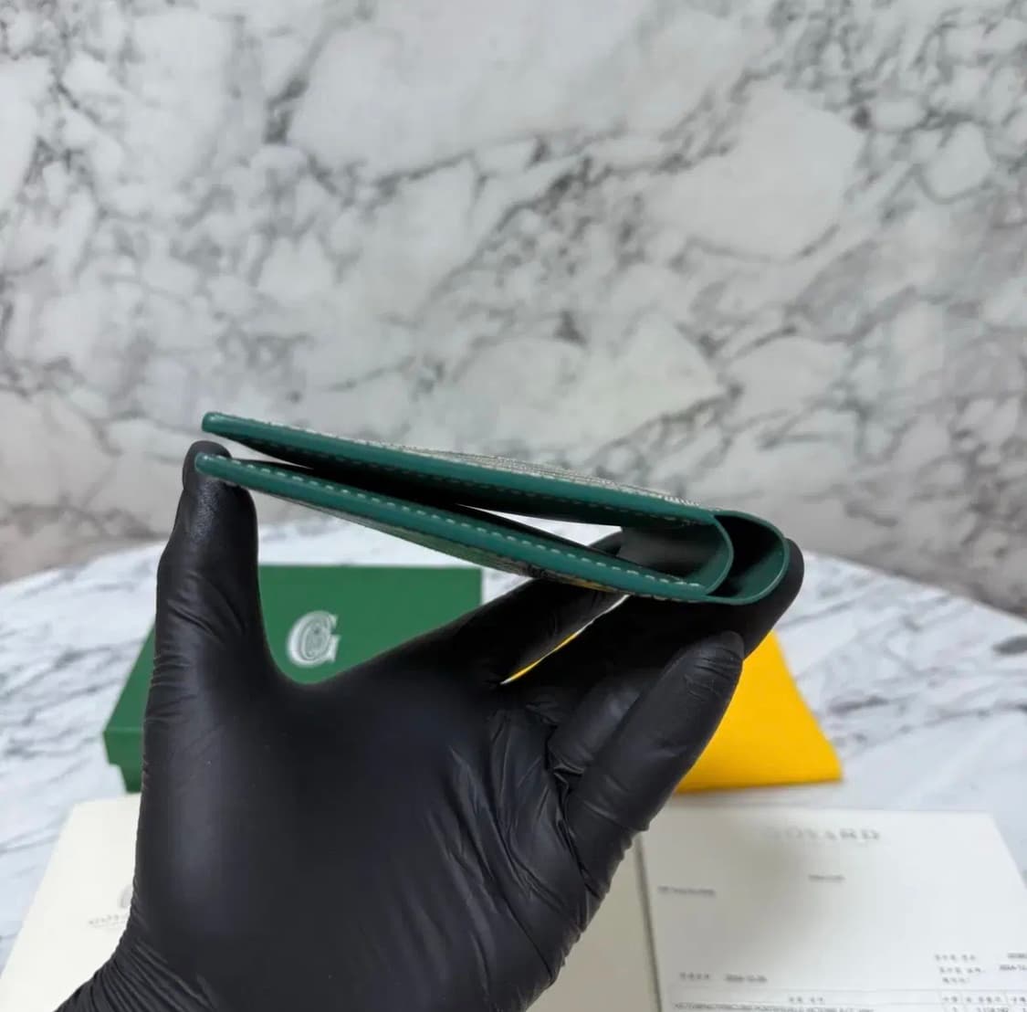 [새상품/10.11일 구매] 고야드 빅투와르 반지갑 그린 상품이미지5