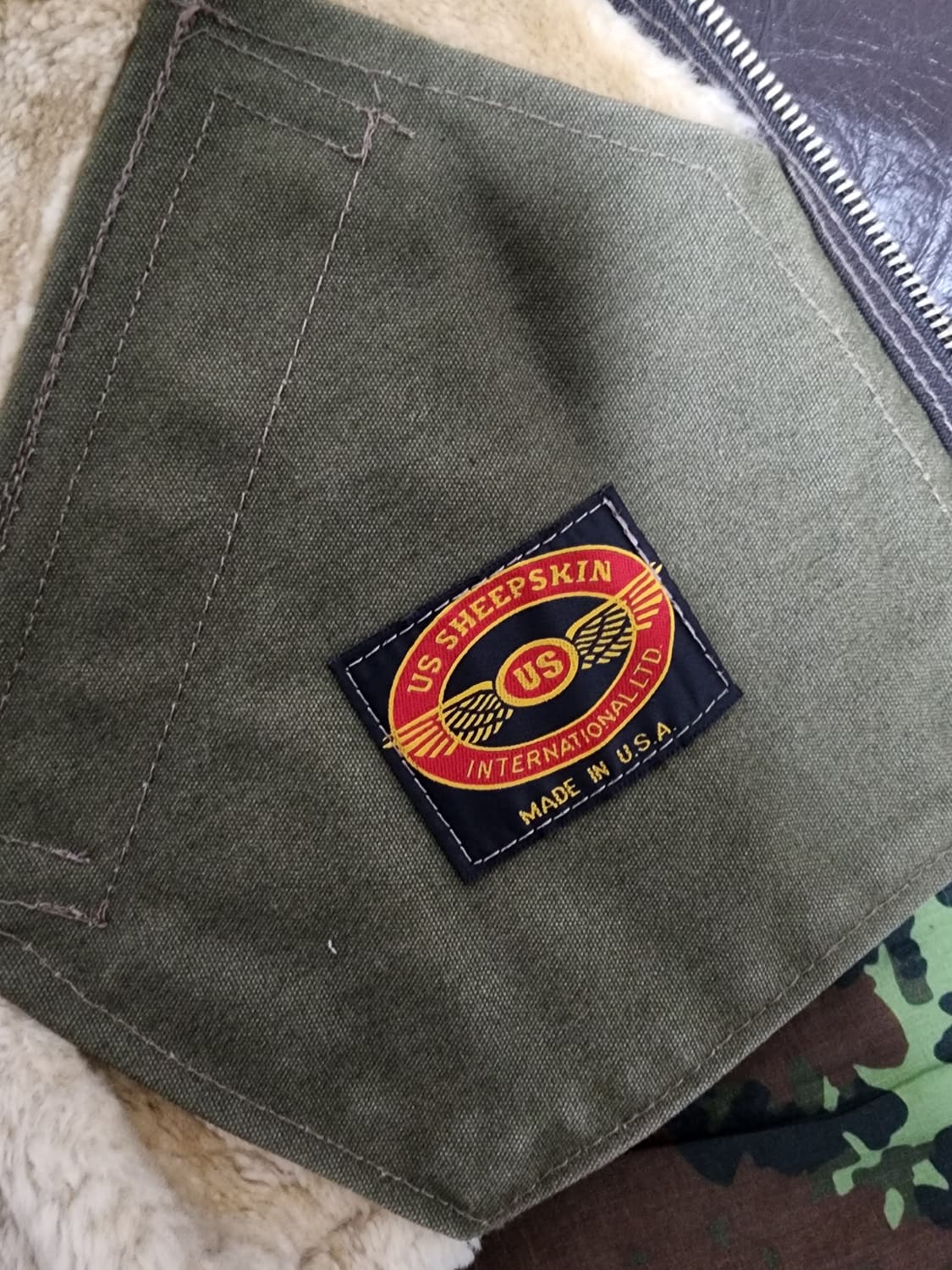 US SHEEPSKIN B-6 TYPE 무스탕 자켓 44 상품이미지5