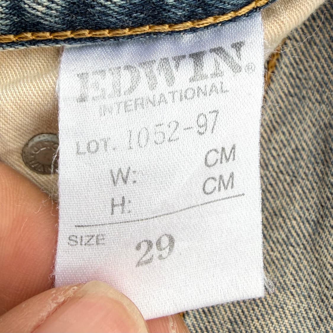 90s 에드윈 스트레이트 데님 made in JAPAN  (28)  상품이미지8