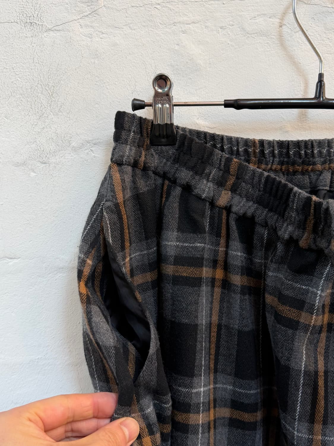 Niko and 니코 앤드 코튼 혼방 체크프릴 롱 스커트 F 상품이미지6