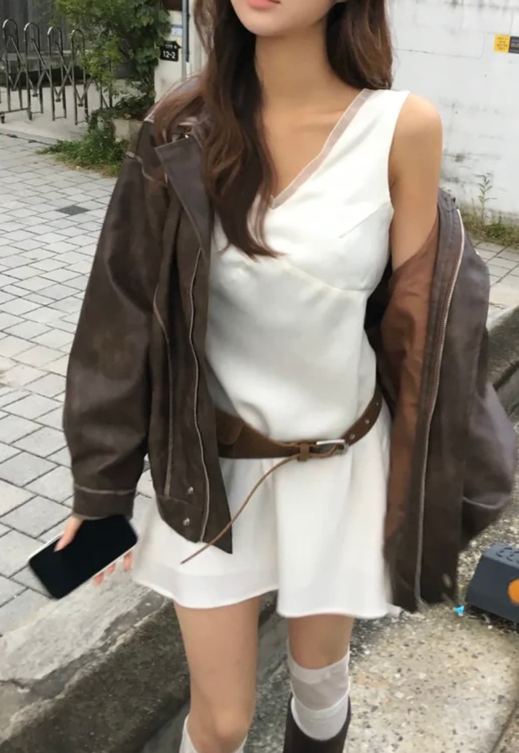 Satin dress 상품이미지1