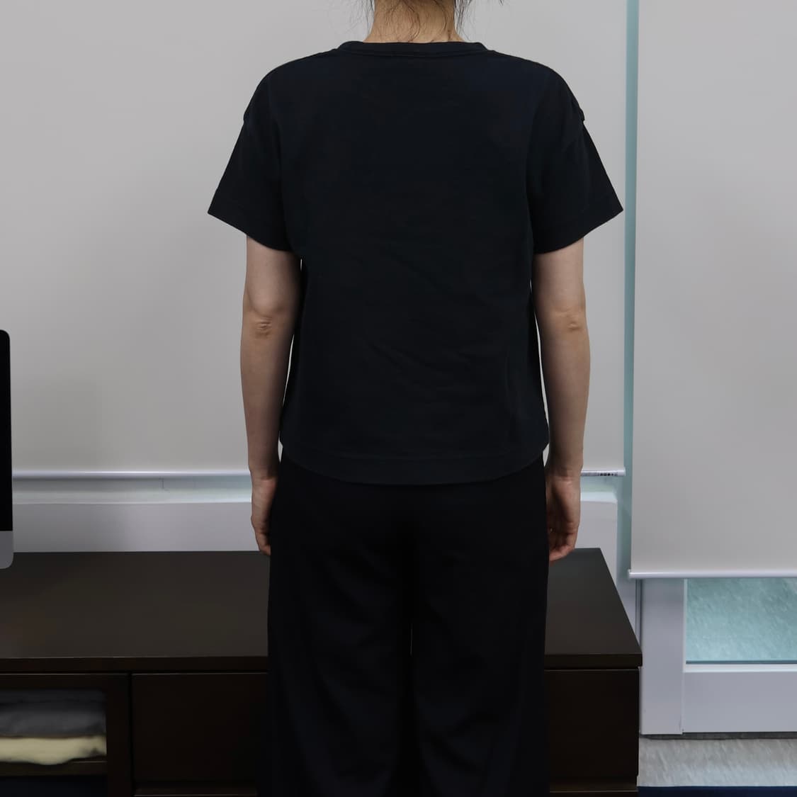 Ray Beams ruffle top in black 상품이미지2