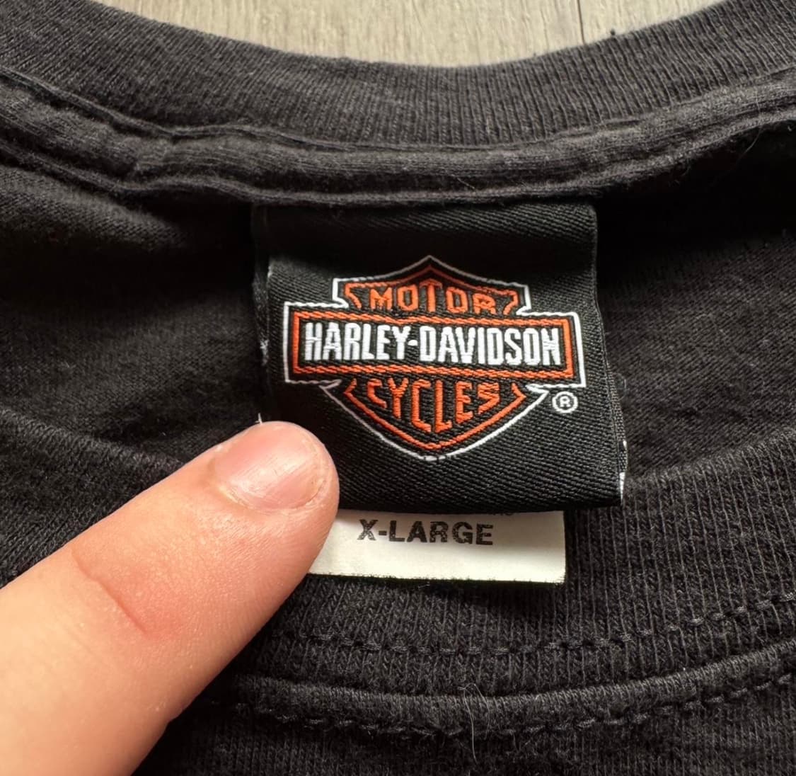 빈티지 Harley Davidson 긴팔티셔츠 XL 상품이미지3