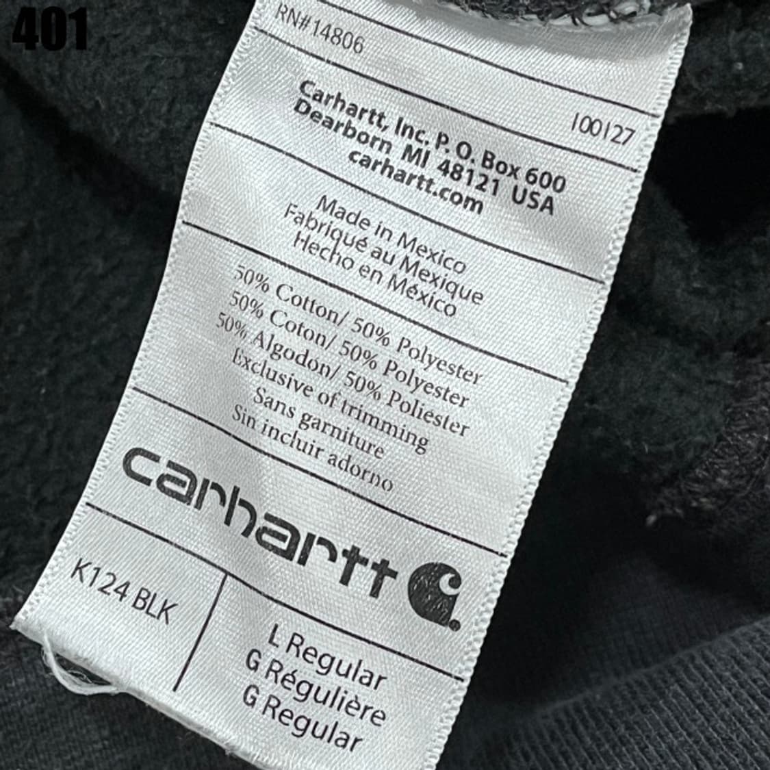 칼하트 블랙 맨투맨  상품이미지3