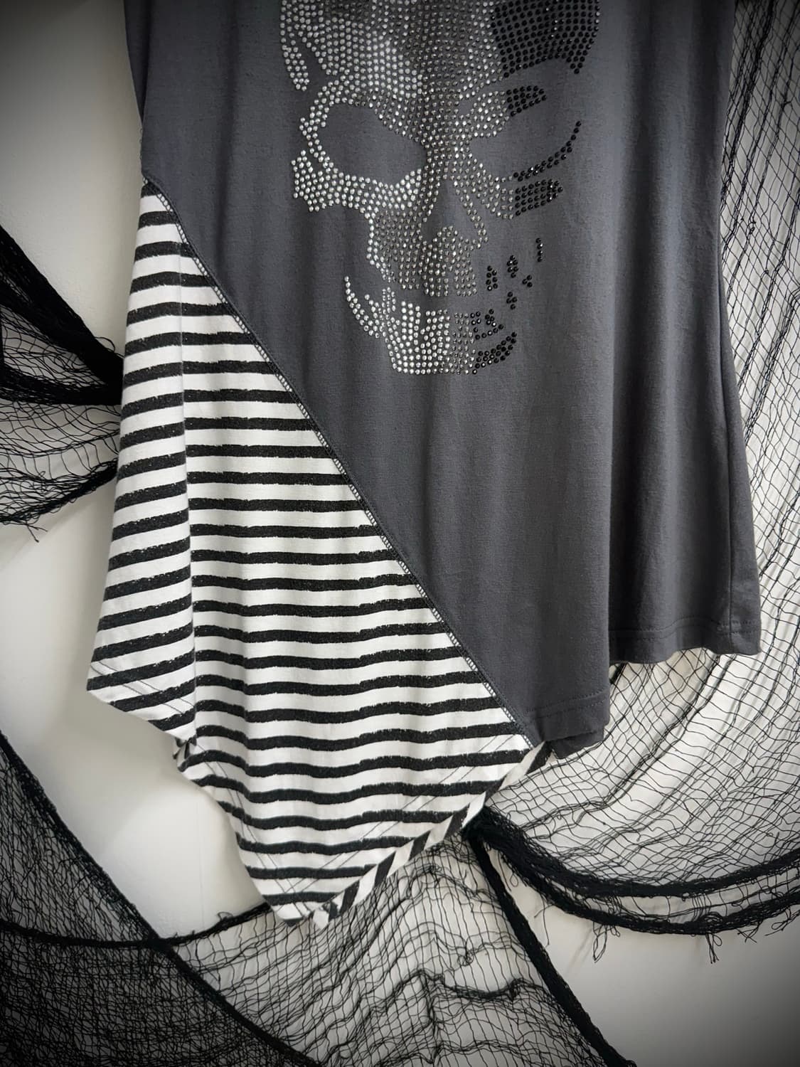 Skull beads detailed halfsleeve 상품이미지4