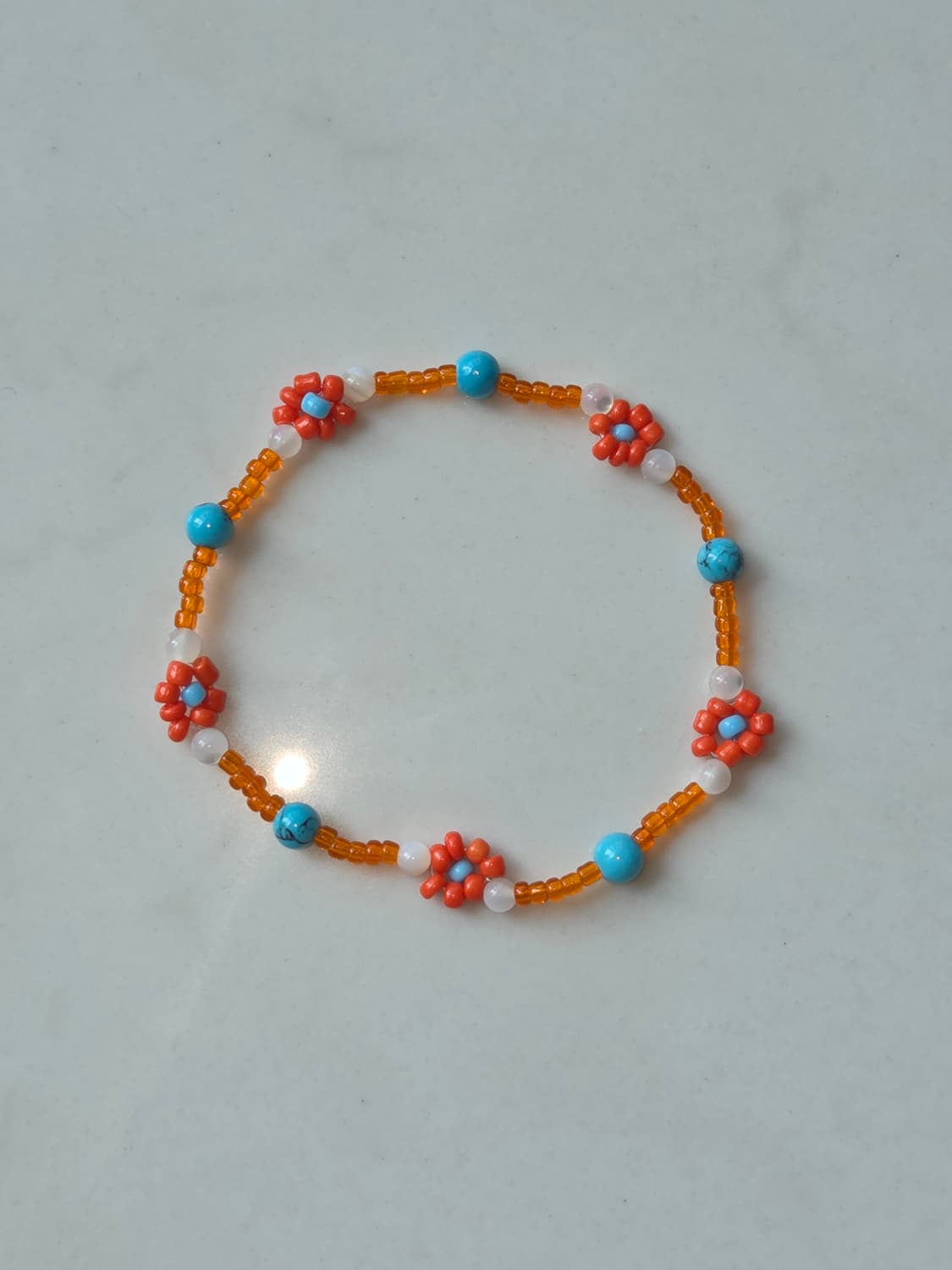[Handmade] 오렌지여름 비즈팔찌 상품이미지1