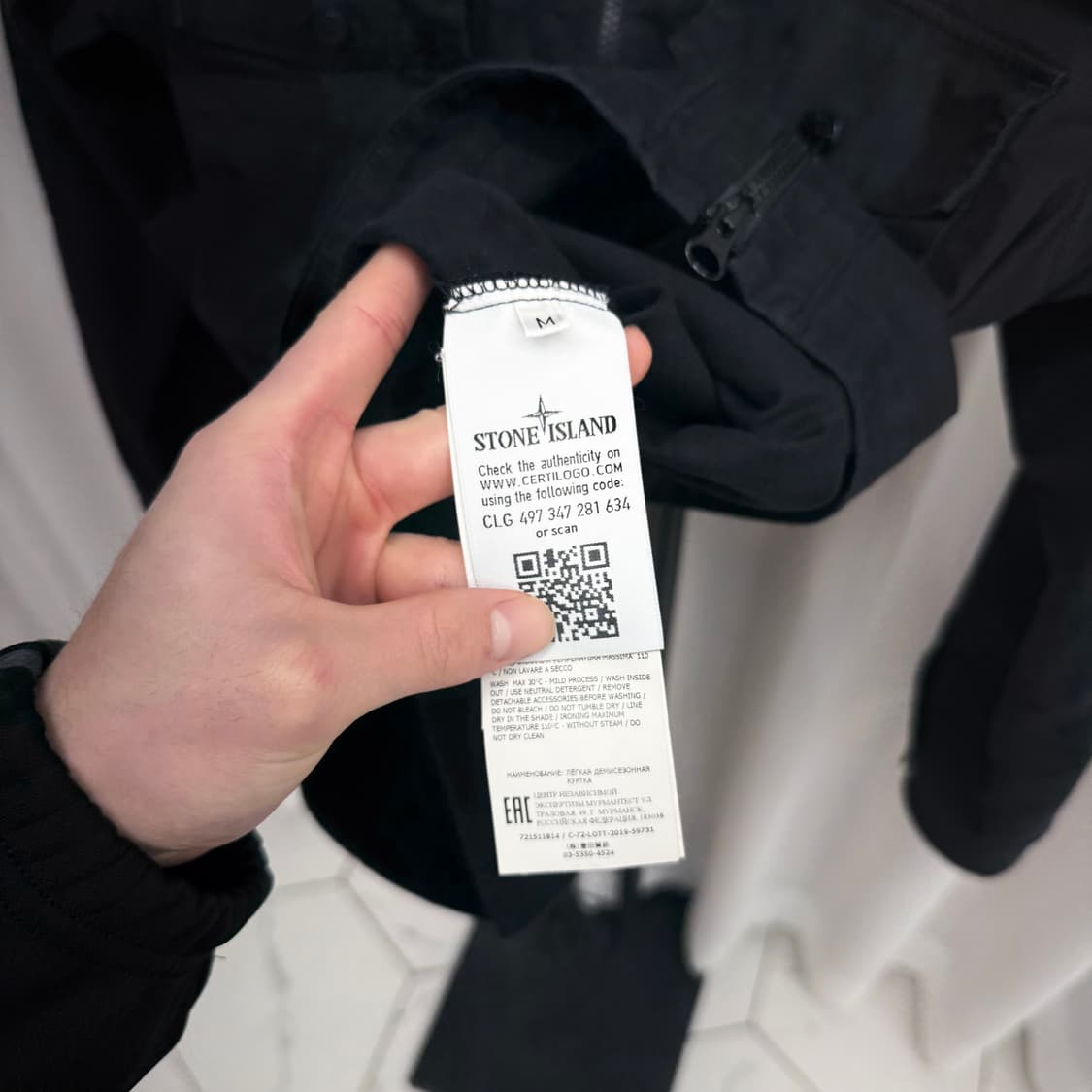 [M] 스톤아일랜드 오버셔츠 자켓 블랙 상품이미지5
