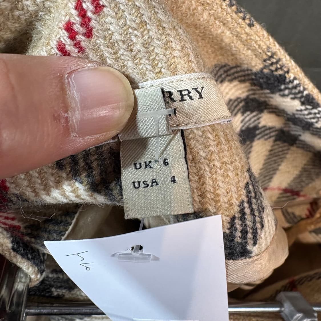 [4] BURBERRY 버버리 체크 스커트 상품이미지5