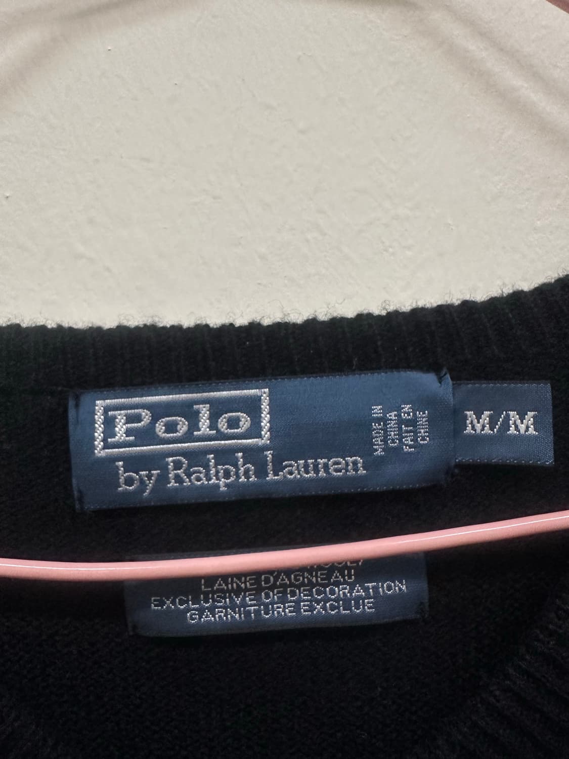 폴로랄프로렌 블랙 브이넥 니트 상품이미지2