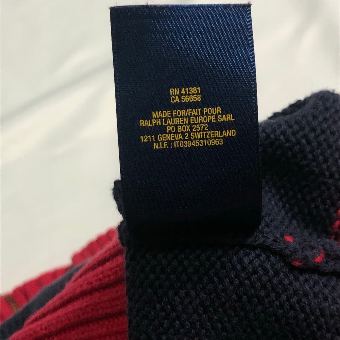 폴로 랄프로렌 빅포니 넘버 3 반집업 니트 상품이미지6
