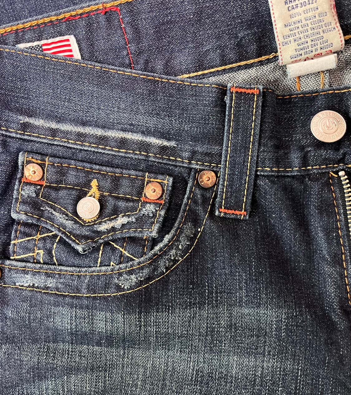 트루릴리젼 빌리 섹션 데님팬츠 34 상품이미지2