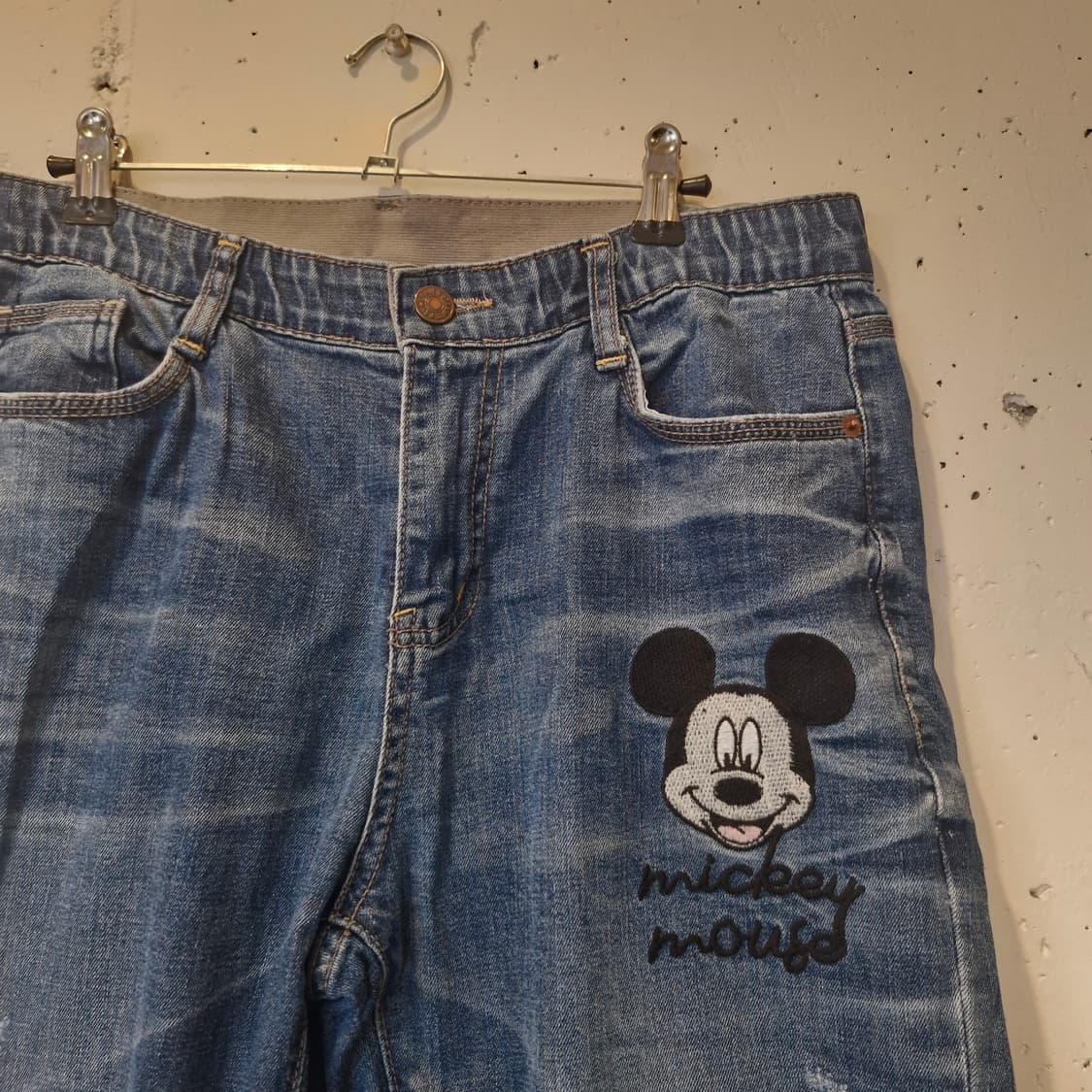 미키마우스 밴딩 데님 청바지 31인치~ 상품이미지2
