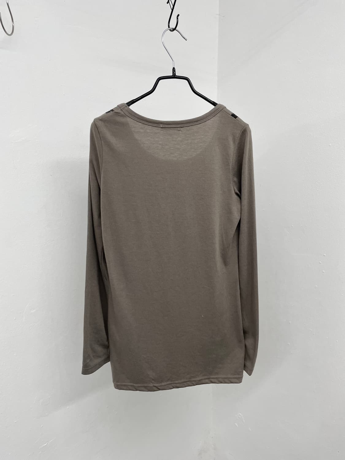 y2k 카키 네크리스 슬리브 상품이미지8