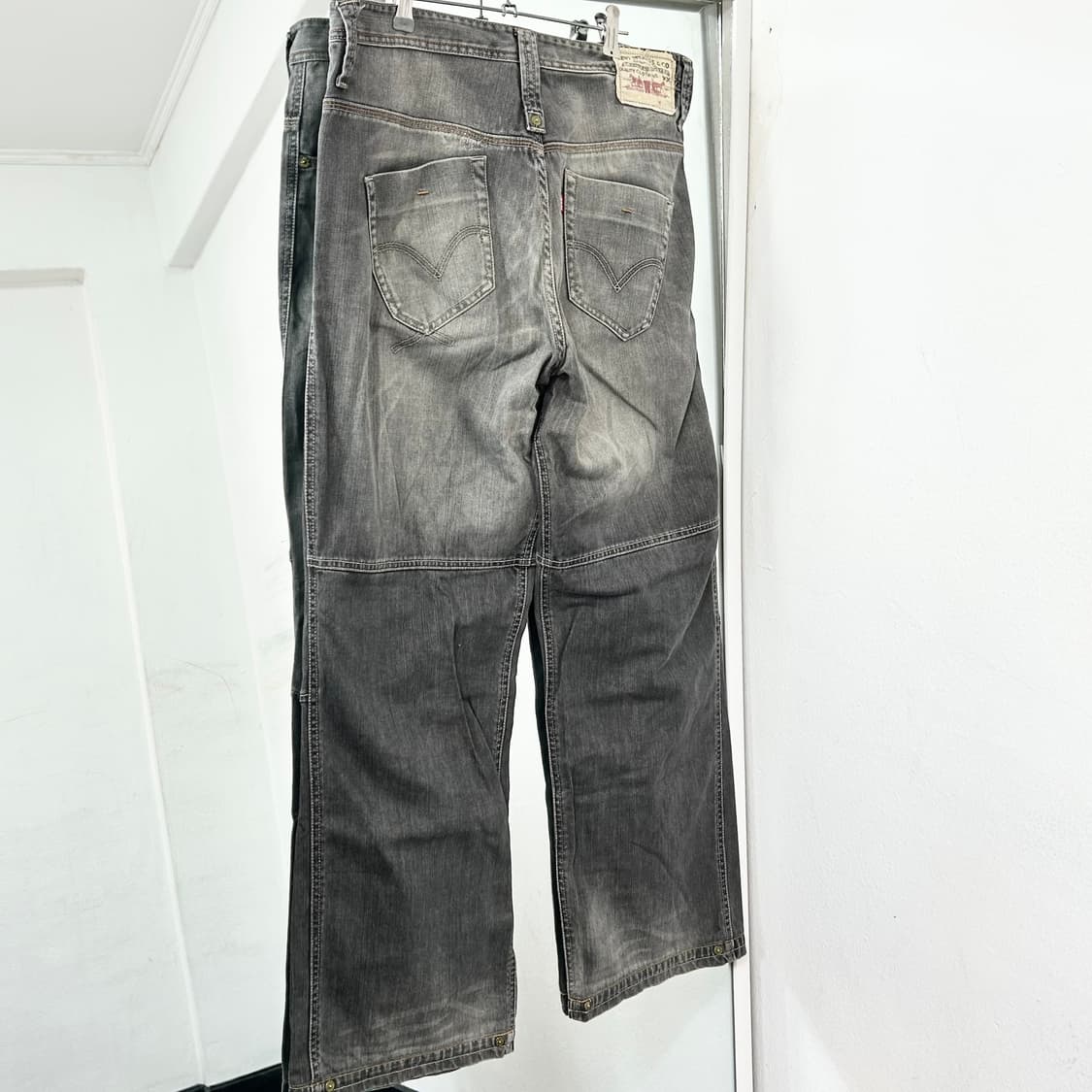 리바이스 워시드 와이드 데님 팬츠 상품이미지5