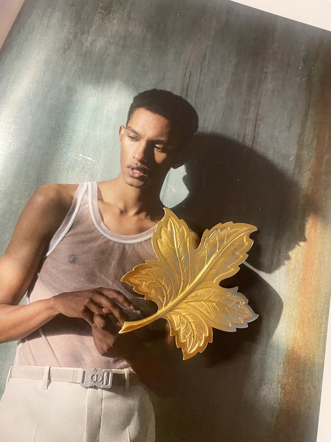 일본 빈티지 골드 리프 브로치 단풍잎 상품이미지2