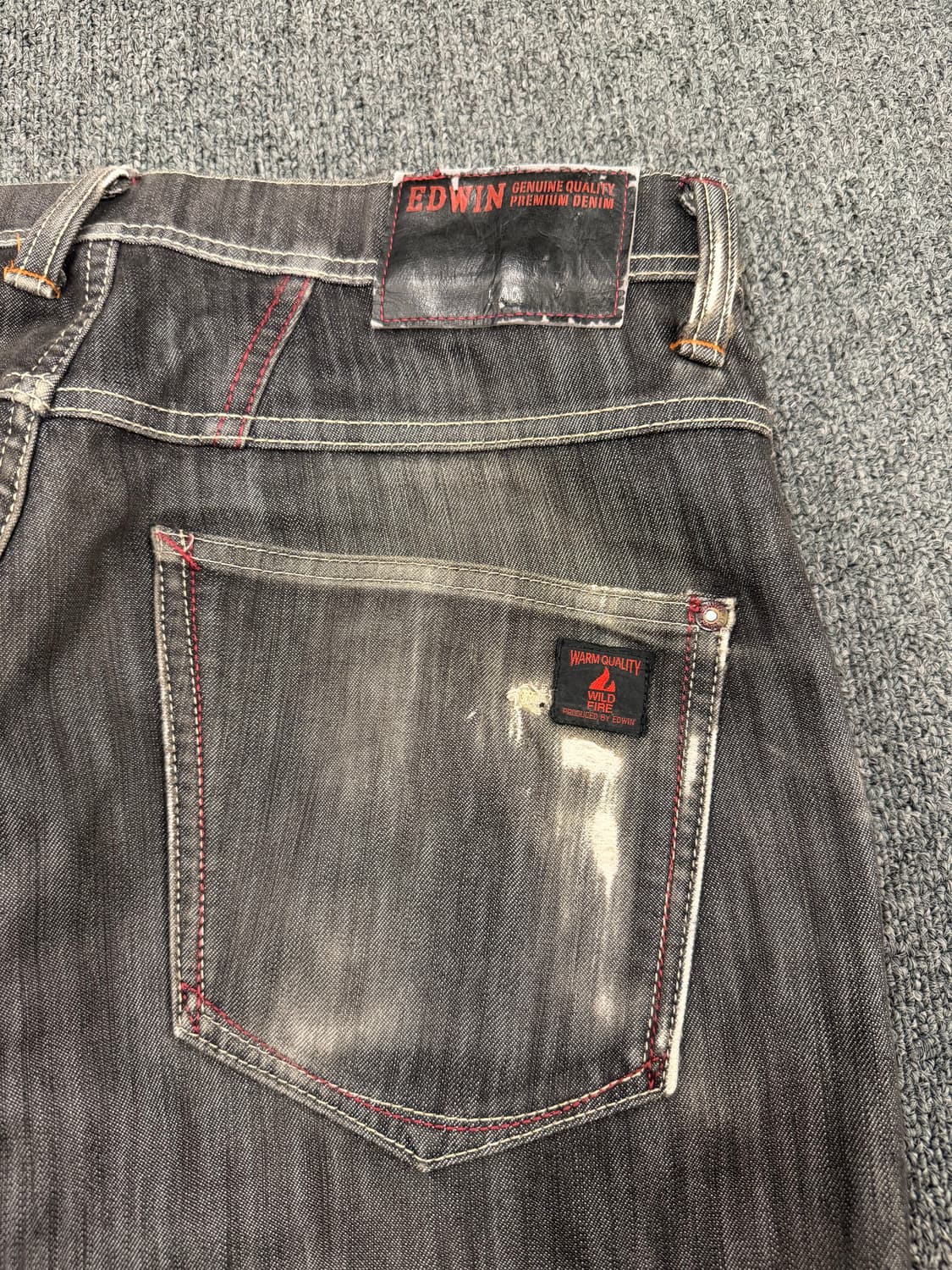 M)에드윈 빈티지 그레이 워싱 데님팬츠 상품이미지5