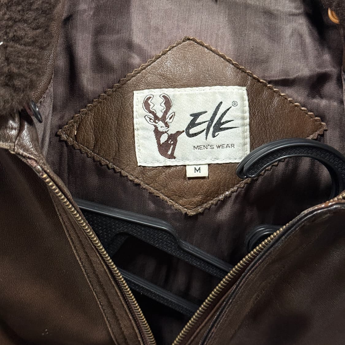 90s 퍼 카라 탈부착 100% 쉽스킨 양가죽 A2 봄버 자켓 상품이미지6