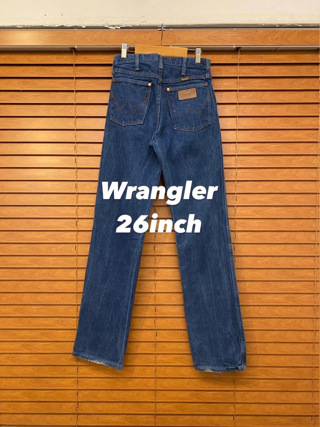 (26inch) 90s USA 랭글러 진청 웨스턴 상품이미지1