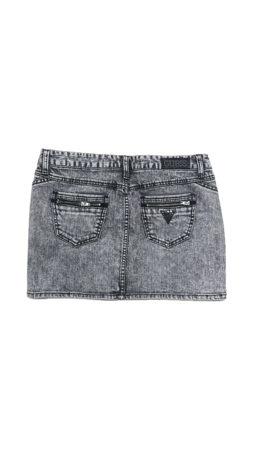 Guess Acid Wash Detail Denim Mini Skirt 상품이미지2