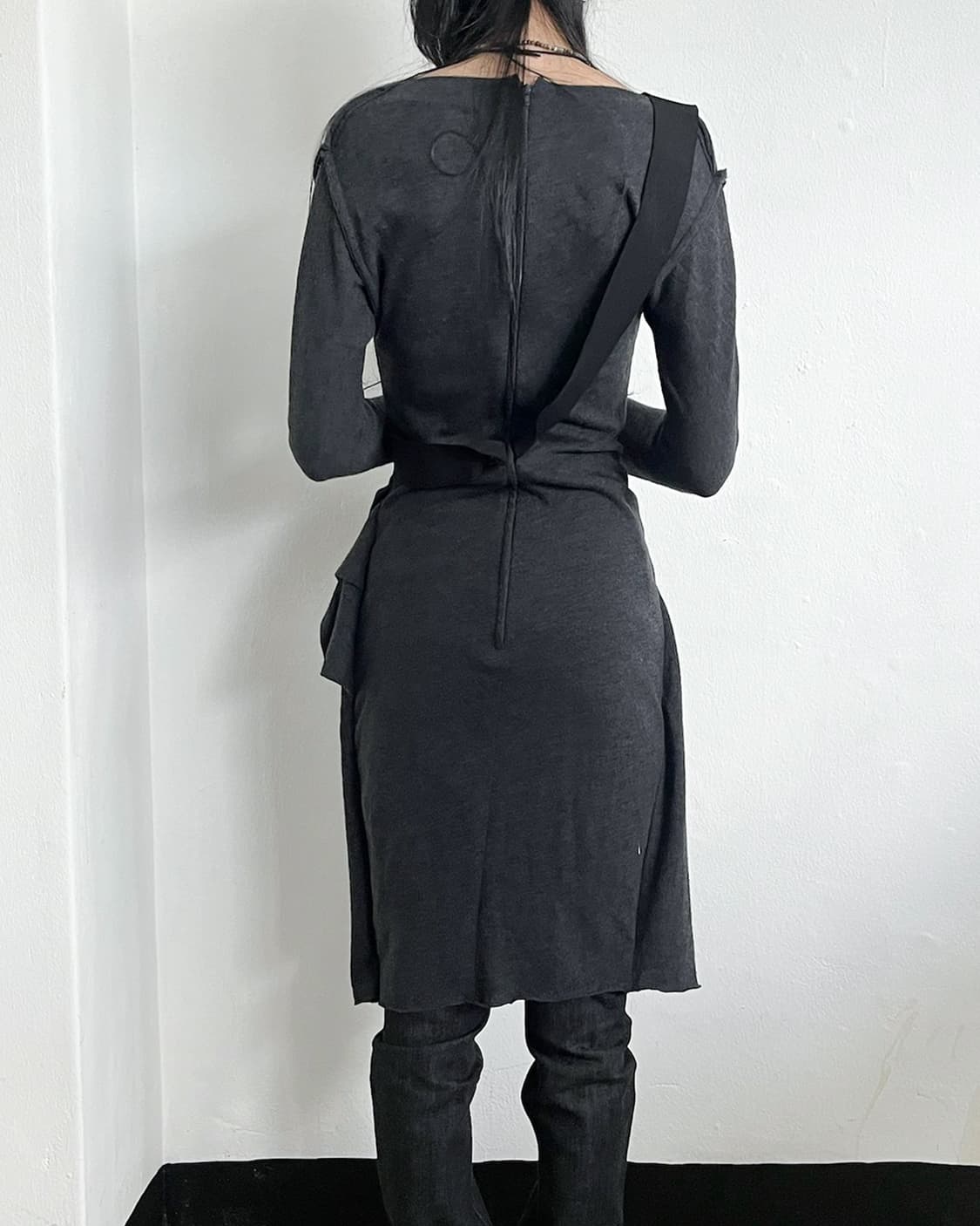 랑방 드레이프 본디지 원피스 상품이미지3